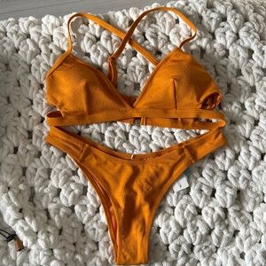 Cupshe, Mustard colour XL cheeky bikini